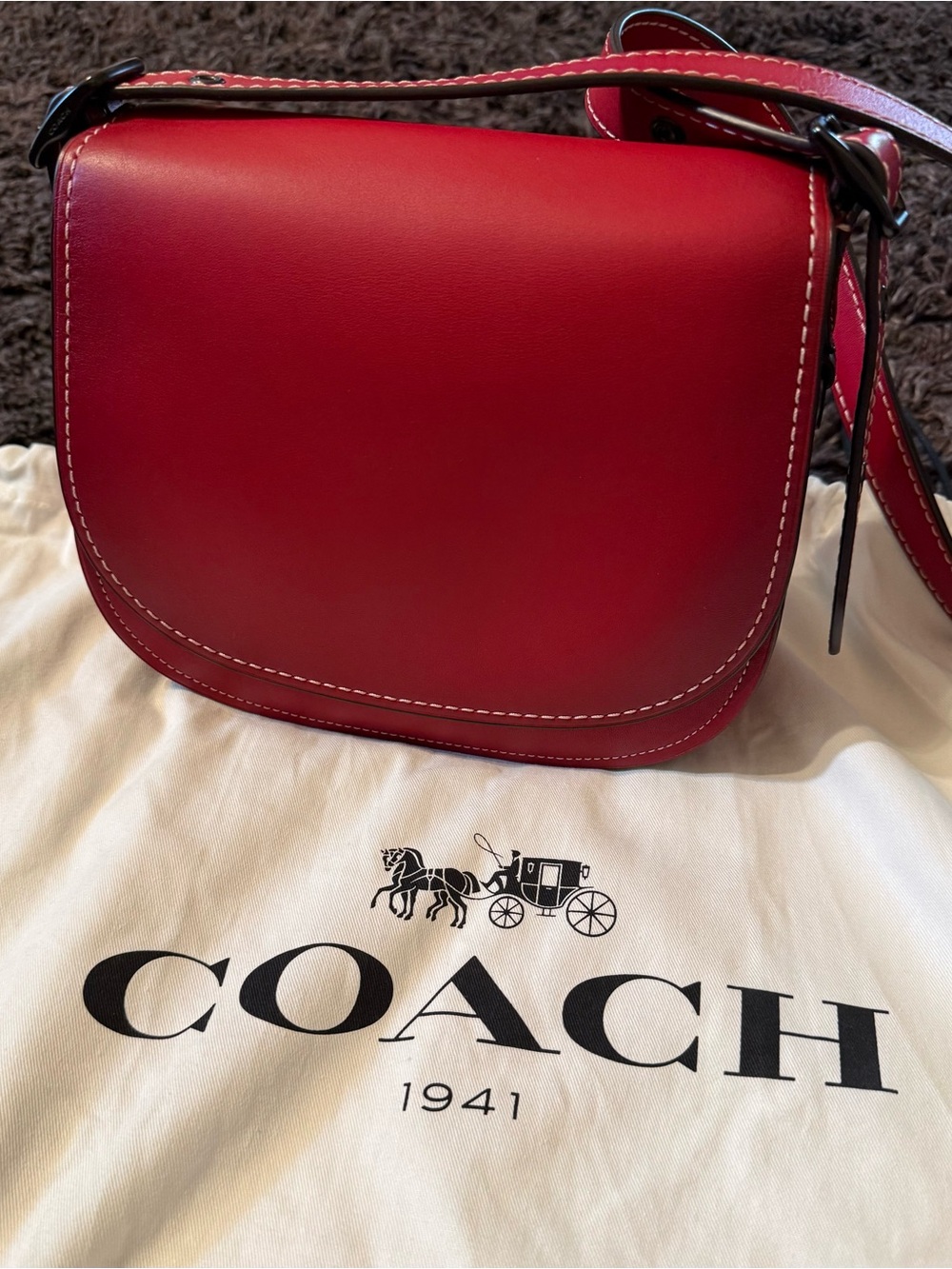 Coach 1941 Saddle Bag 23 (Red)